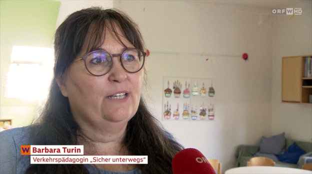 Verkehrspsychologin Babara Turin im Wien Heute-Interview