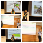 Fotocollage der Präsenationen von Bettina Schützhofer (Projekt SARA) und Daniel Elias (Projekt Infra4Riding) beim Fuß- und Radgipfel