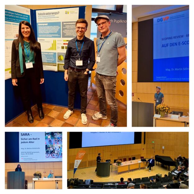 Bettina Schützhofer, Martin Söllner und Finn Rathgeber beim 22. gemeinsamen Symposium der Deutschen Gesellschaft für Verkehrsmedizin (DGVM) und der Deutschen Gesellschaft für Verkehrspsychologie (DGVP) in Essen